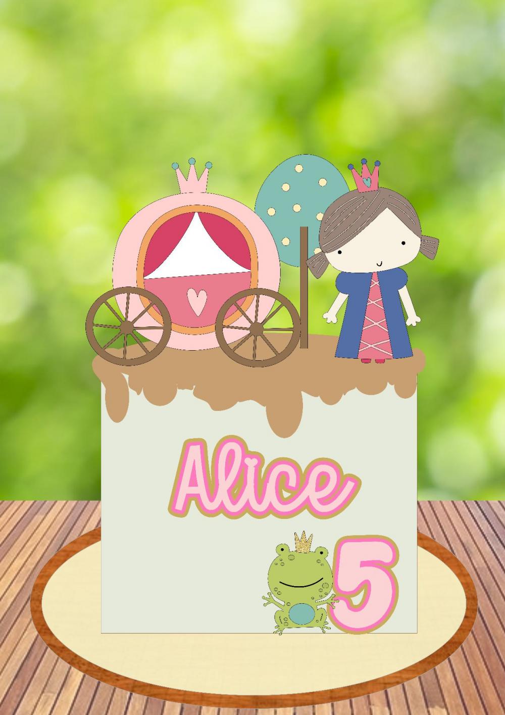 Arquivo de Corte Topo de Bolo -  Princesas Disney