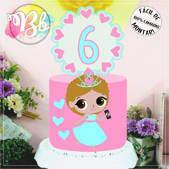 Arquivo de Corte Topo de Bolo -  Princesas Disney