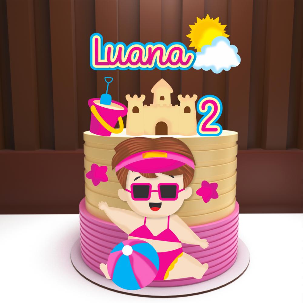 Arquivo de Corte Topo de Bolo -   Praia