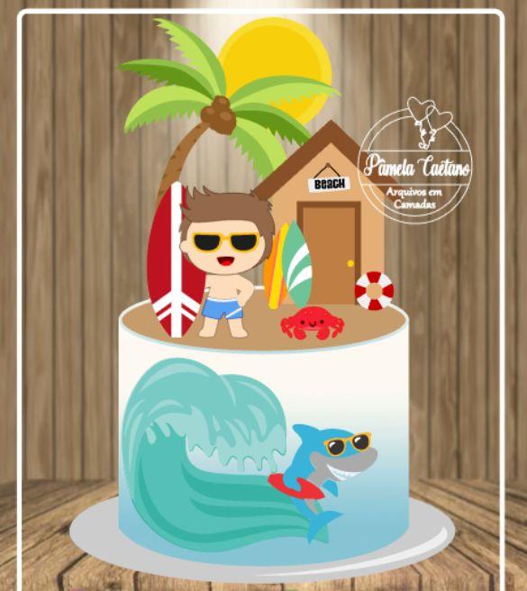 Arquivo de Corte Topo de Bolo -   Praia