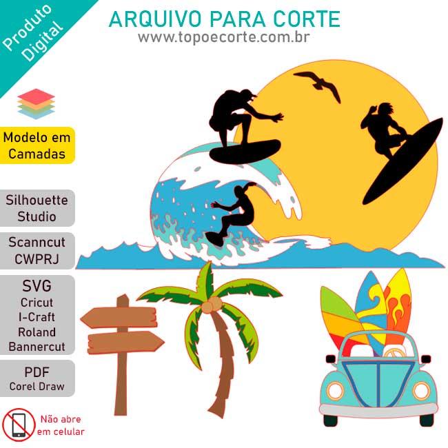 Arquivo de Corte Topo de Bolo -   Praia