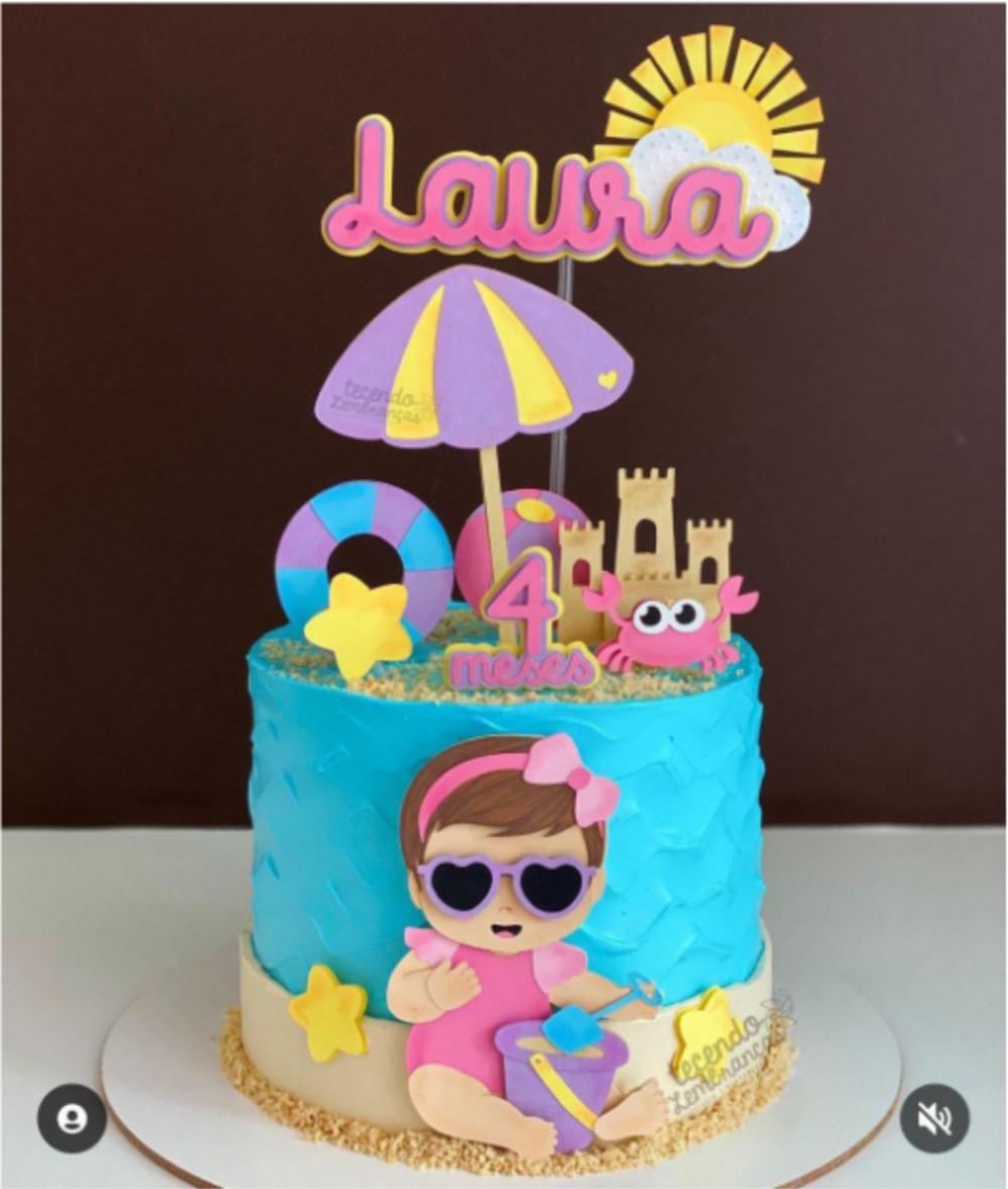 Arquivo de Corte Topo de Bolo -   Praia