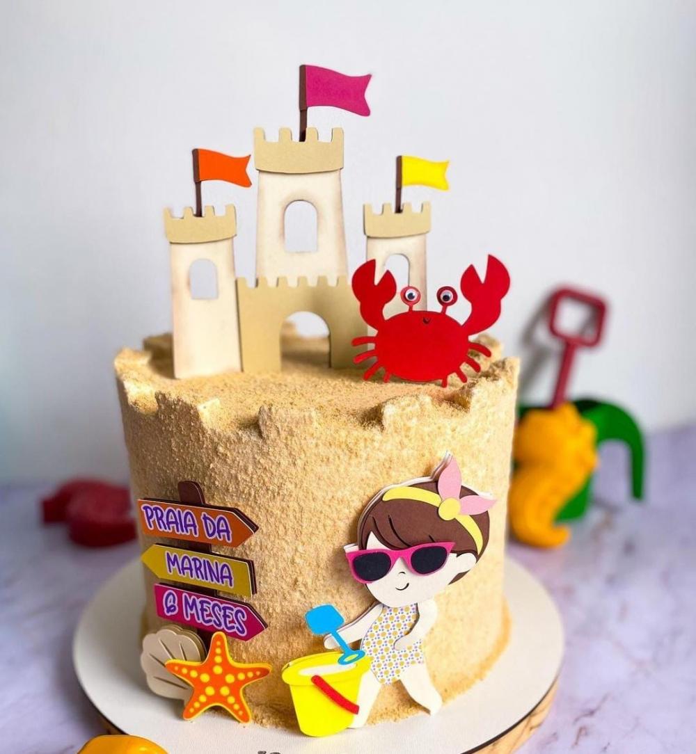 Arquivo de Corte Topo de Bolo -   Praia