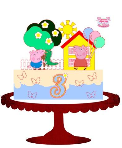 Arquivo de Corte Topo de Bolo -  Porquinha