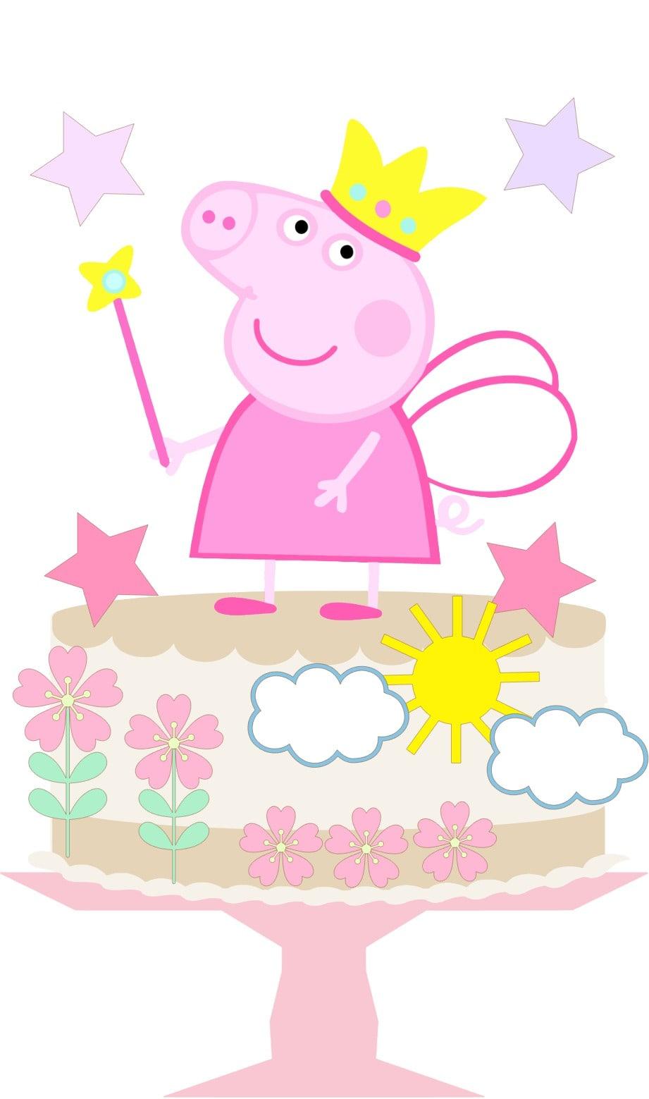 Arquivo de Corte Topo de Bolo -  Porquinha