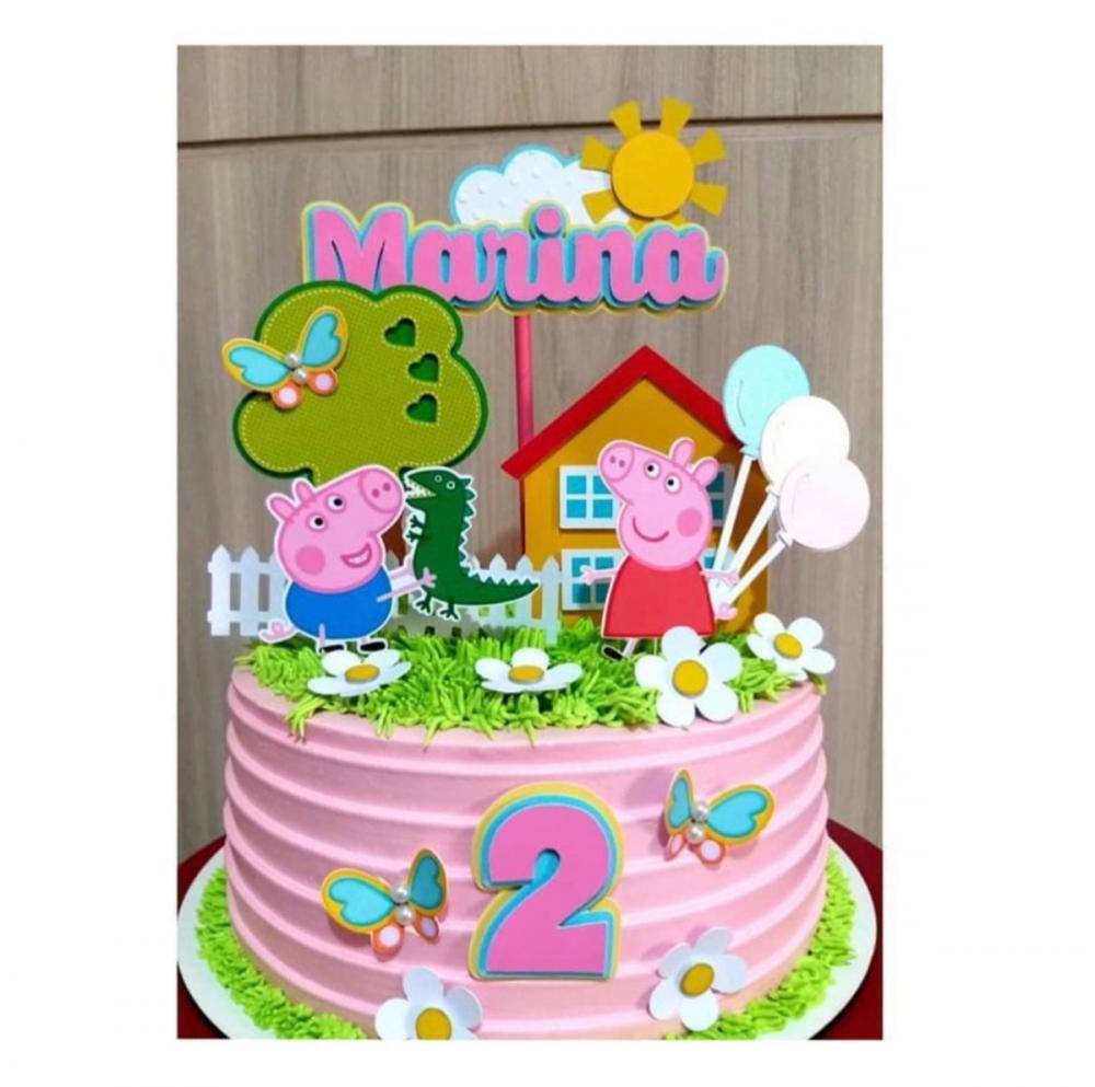 Arquivo de Corte Topo de Bolo -  Porquinha