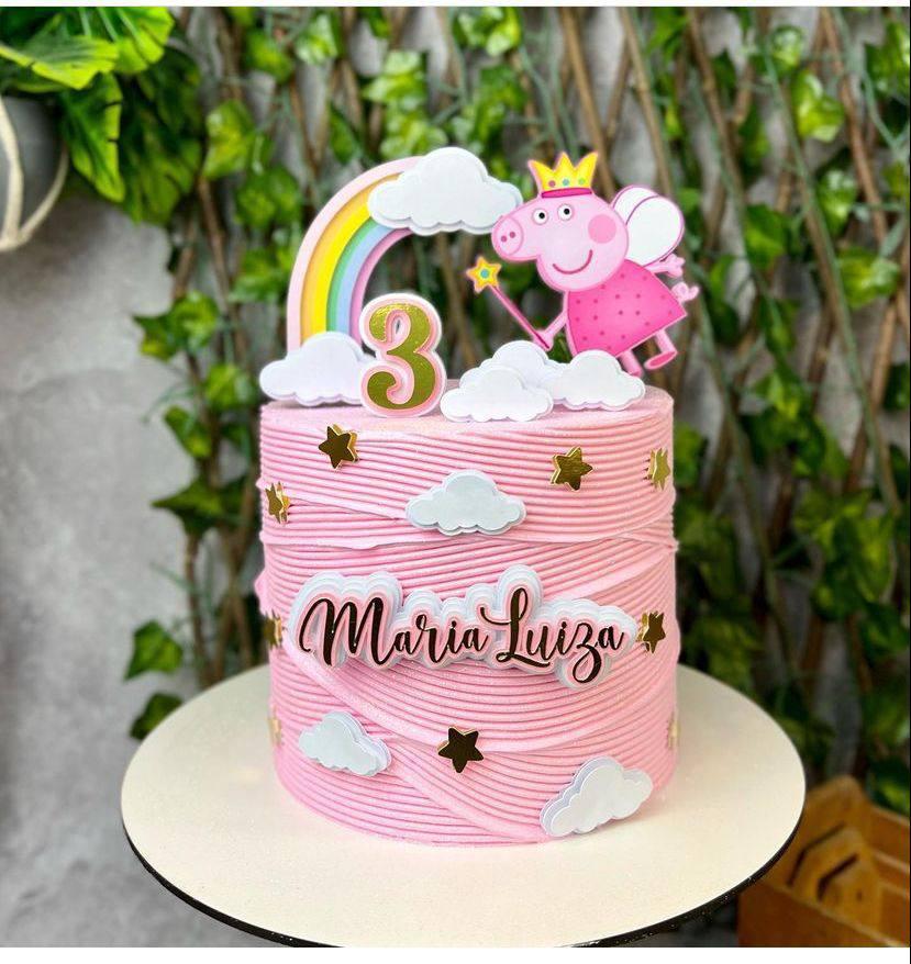 Arquivo de Corte Topo de Bolo -  Porquinha