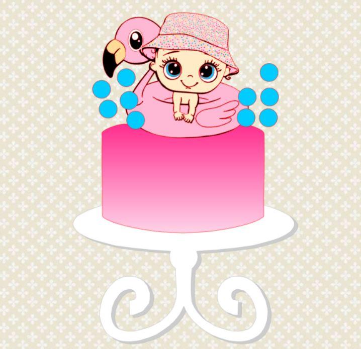 Arquivo de Corte Topo de Bolo - Pool Party