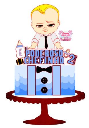 Arquivo de Corte Topo de Bolo - Poderoso Chefinho