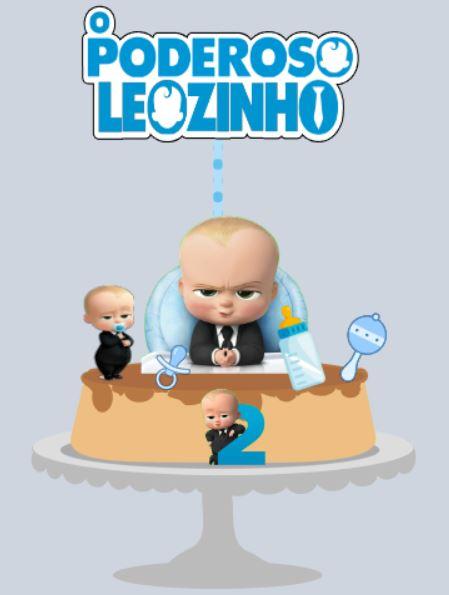 Arquivo de Corte Topo de Bolo - Poderoso Chefinho