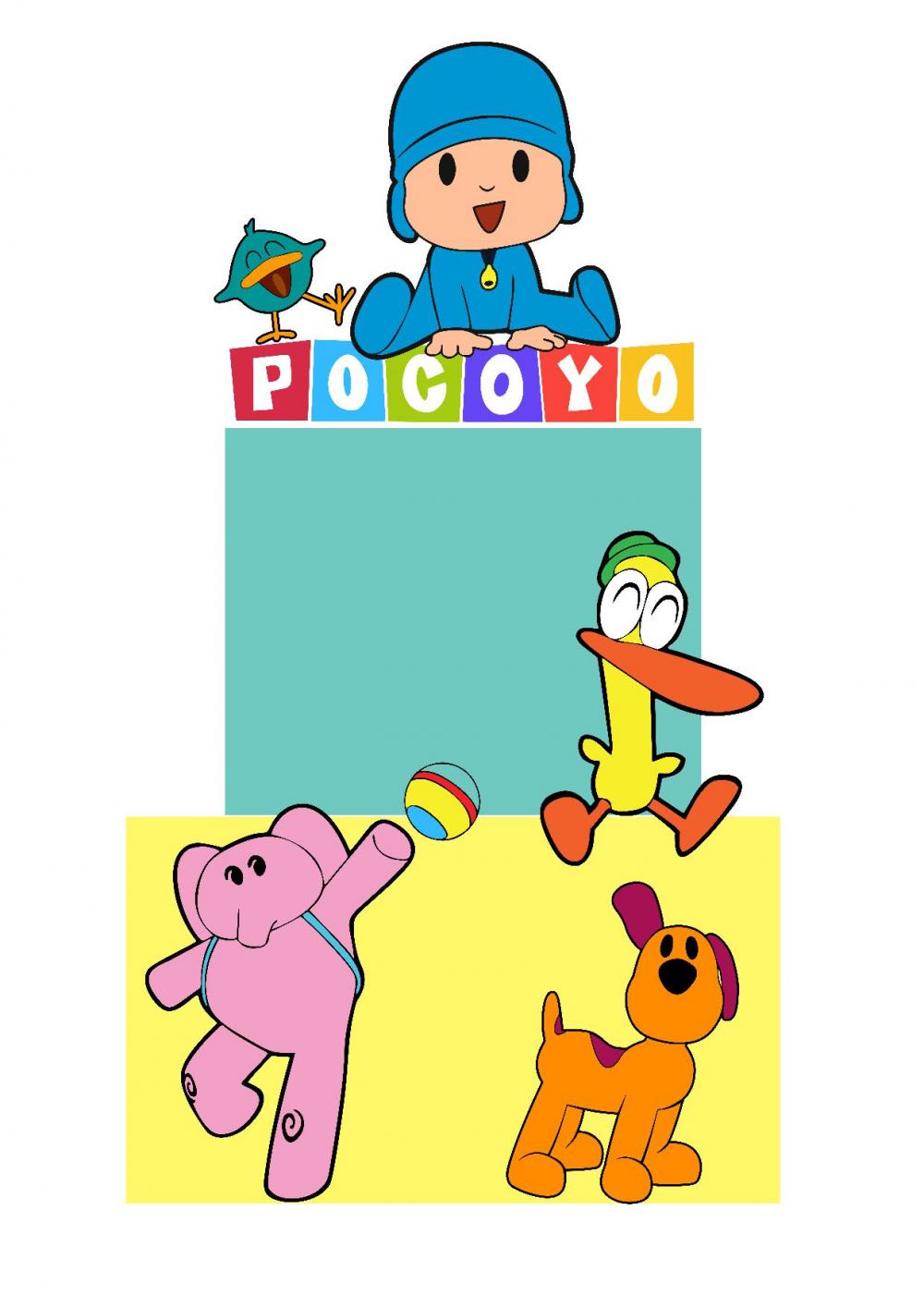 Arquivo de Corte Topo de Bolo - Pocoyo