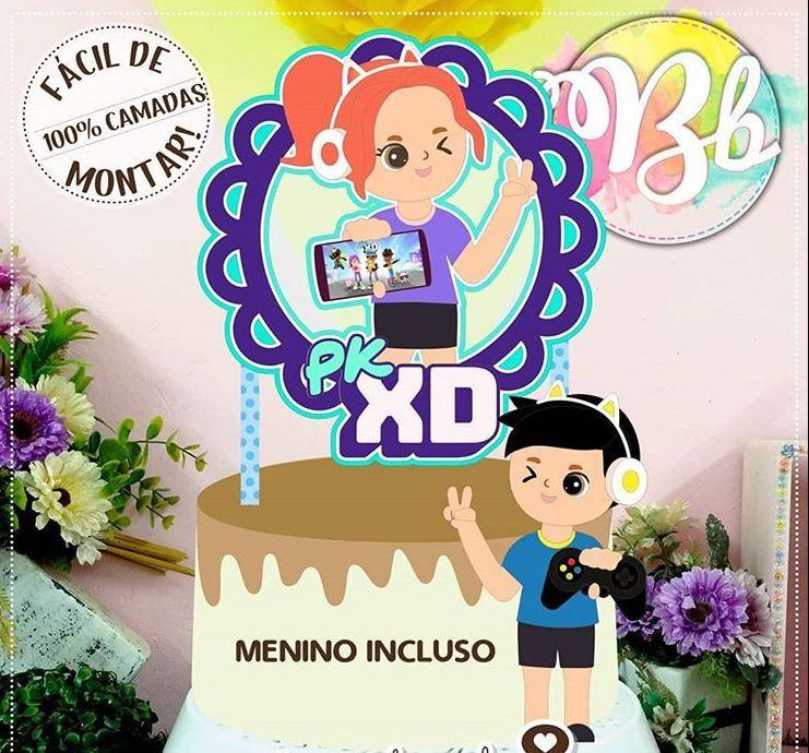 Arquivo de Corte Topo de Bolo  - Pk Xd