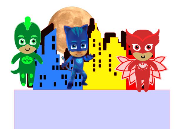 Arquivo de Corte Topo de Bolo  - Pj Mask