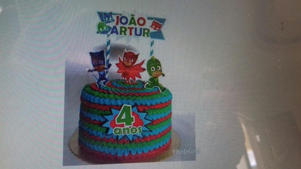 Arquivo de Corte Topo de Bolo  - Pj Mask