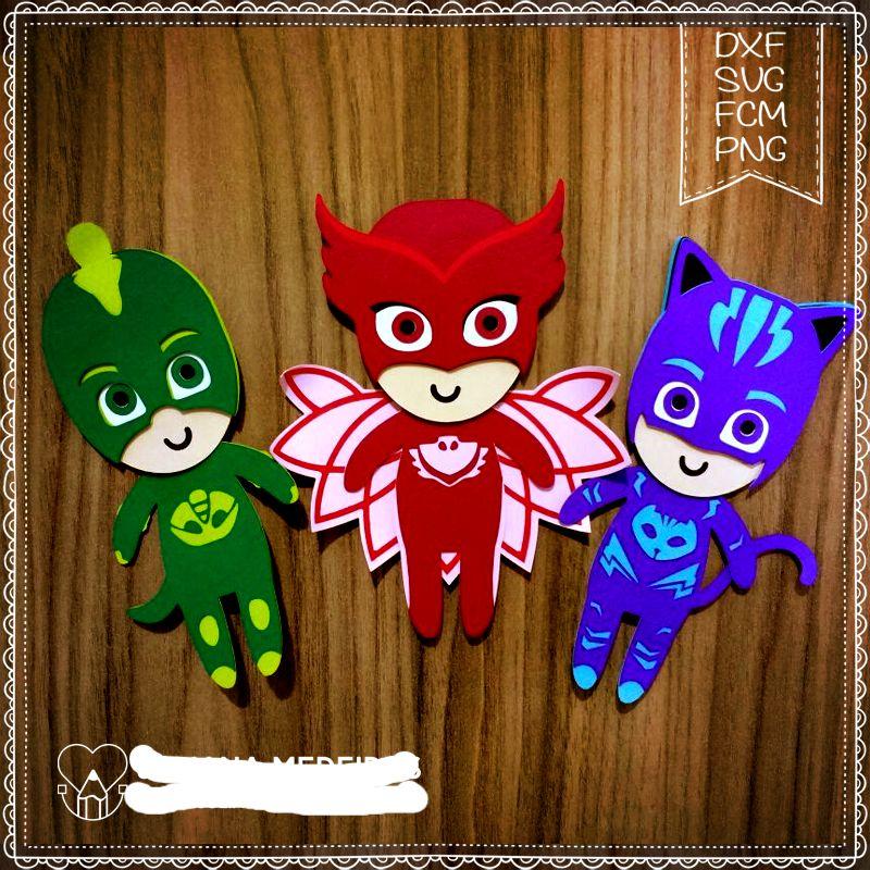 Arquivo de Corte Topo de Bolo  - Pj Mask