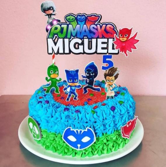 Arquivo de Corte Topo de Bolo  - Pj Mask