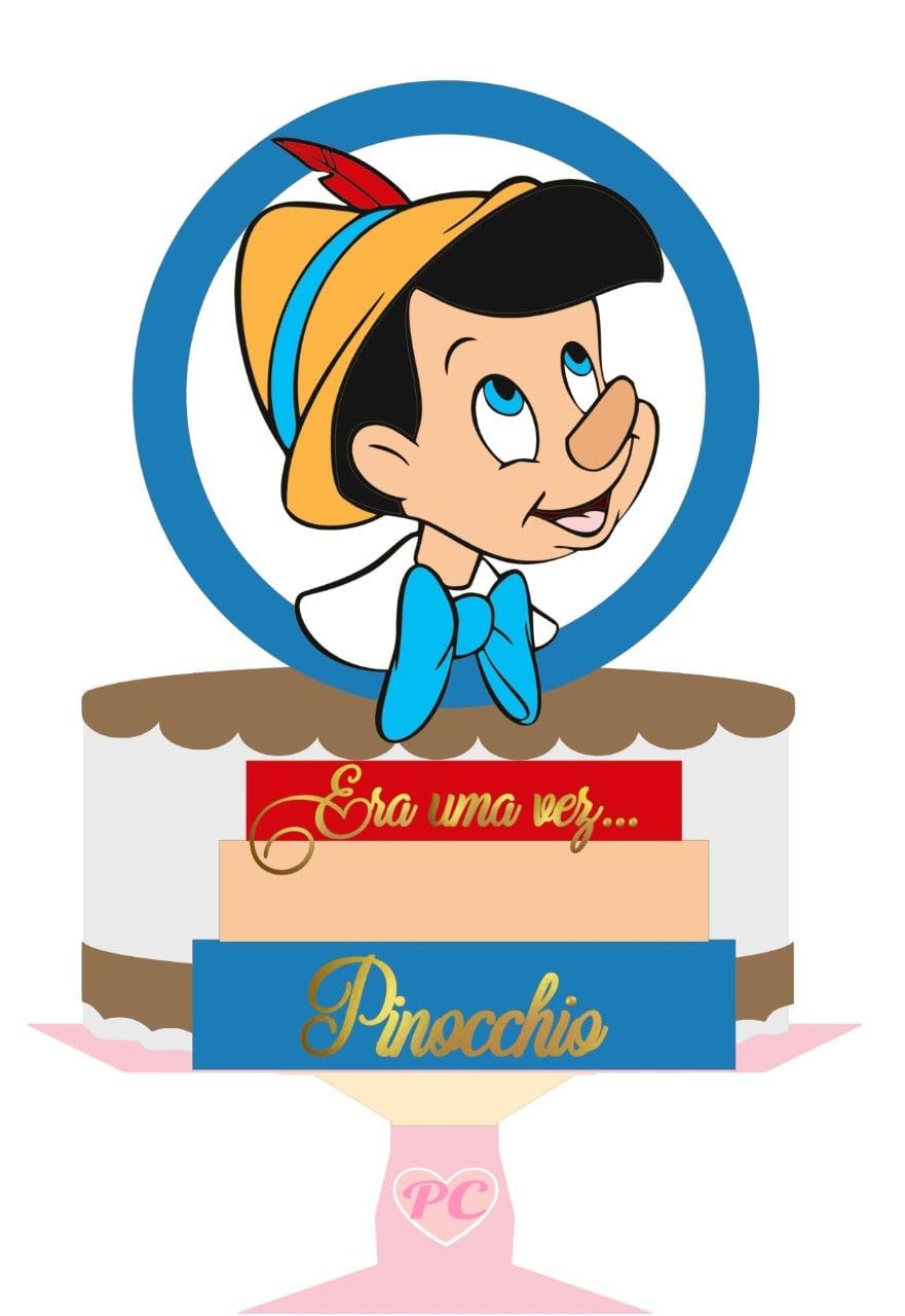 Arquivo de Corte Topo de Bolo  - Pinóquio