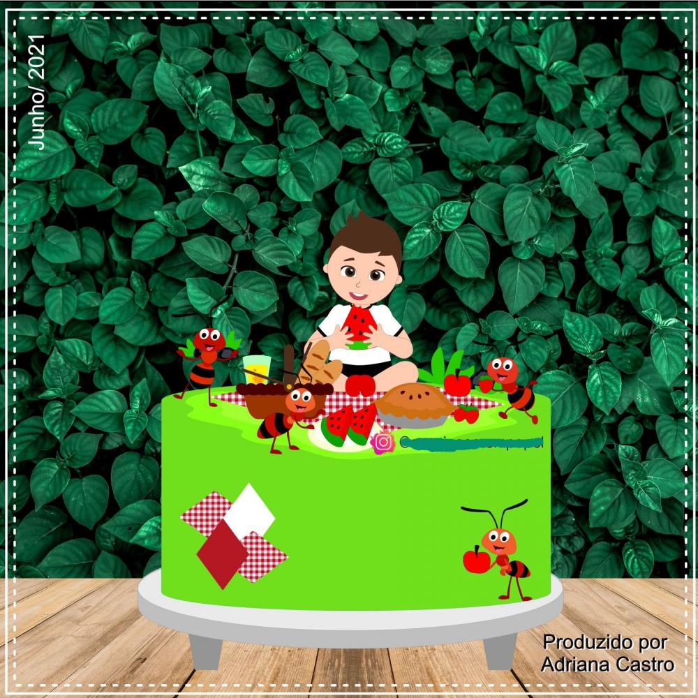 Arquivo de Corte Topo de Bolo  - Pic Nic