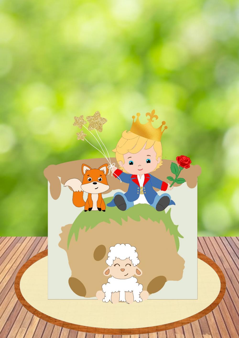 Arquivo de Corte Topo de Bolo  - . Pequeno Príncipe