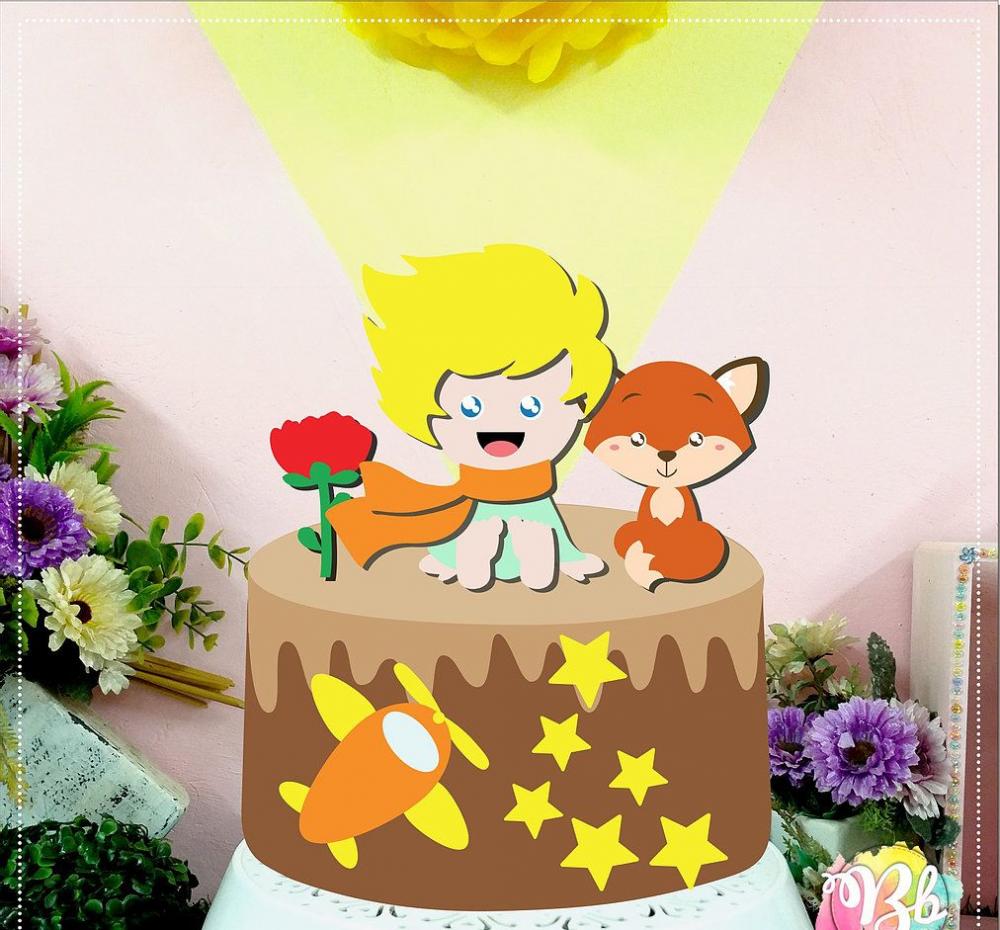 Arquivo de Corte Topo de Bolo  - . Pequeno Príncipe