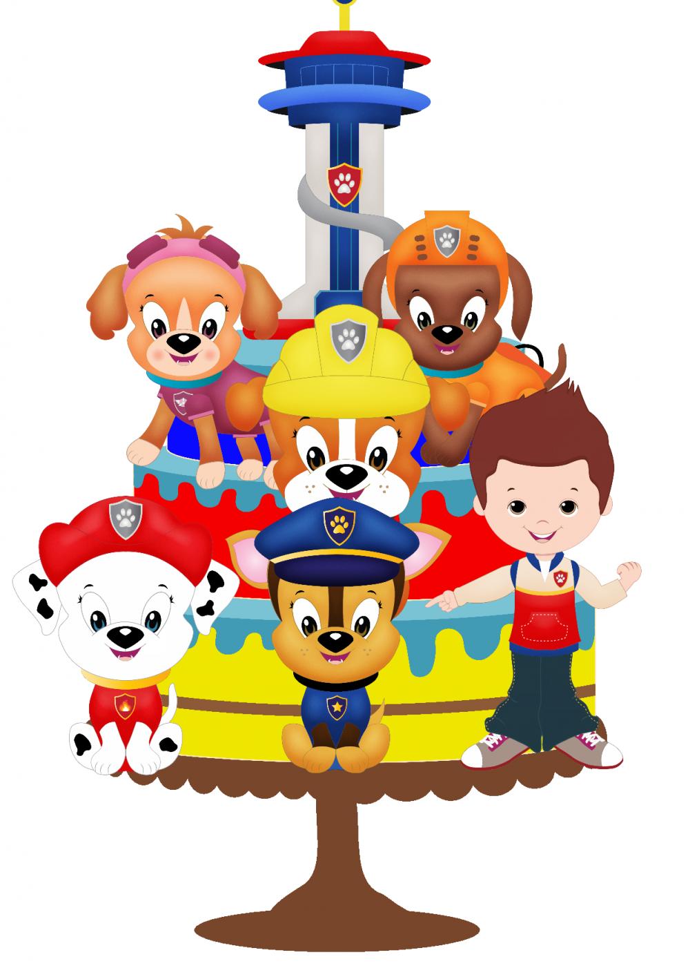 Arquivo de Corte Topo de Bolo  - Patrulha Canina