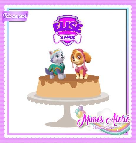 Arquivo de Corte Topo de Bolo  - Patrulha Canina