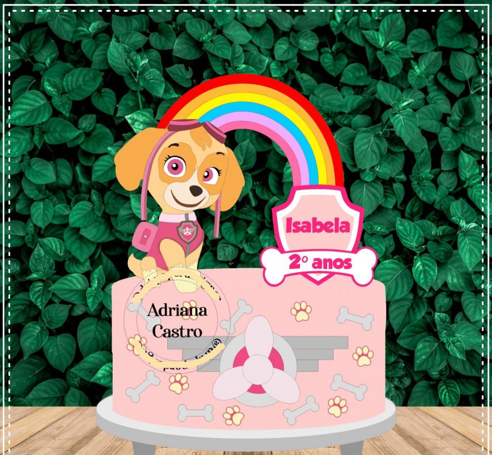 Arquivo de Corte Topo de Bolo  - Patrulha Canina