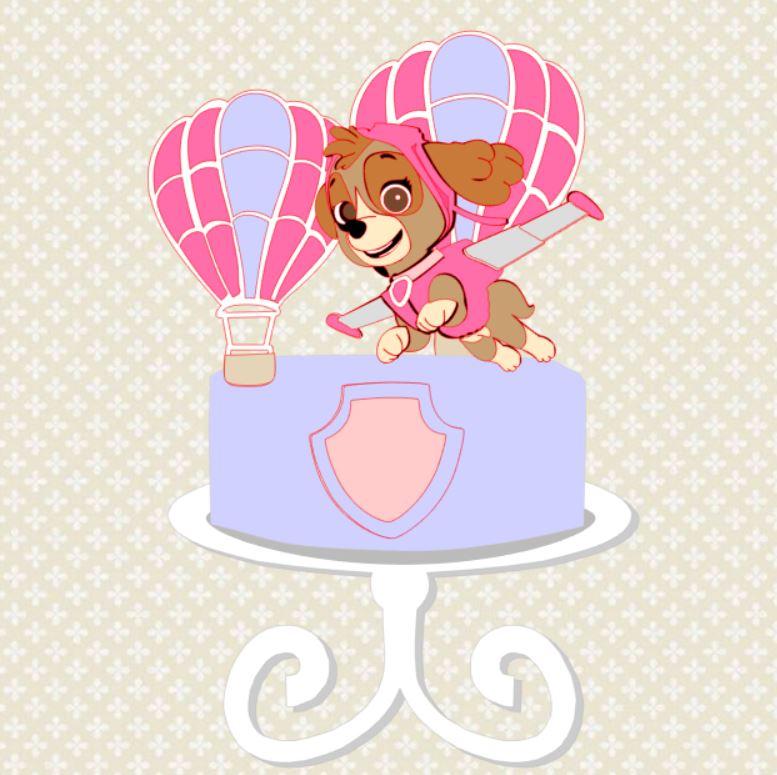 Arquivo de Corte Topo de Bolo  - Patrulha Canina