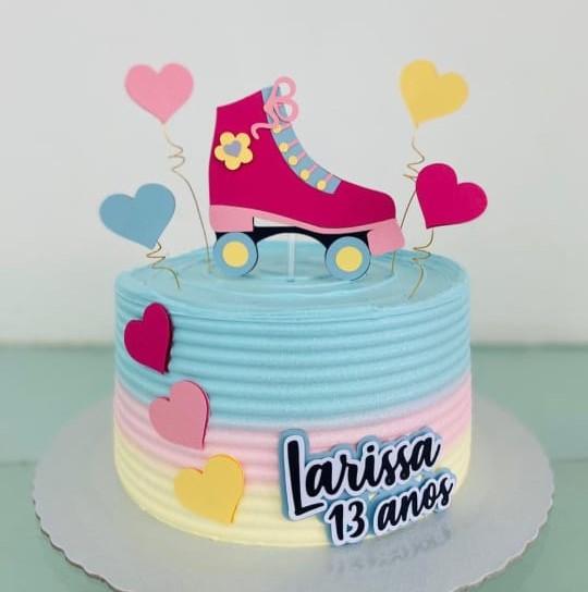 Arquivo de Corte Topo de Bolo  - Patins