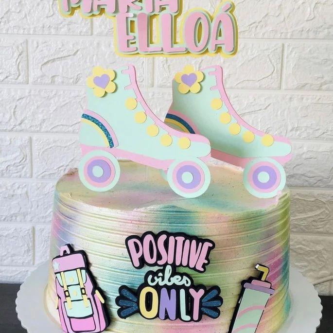 Arquivo de Corte Topo de Bolo  - Patins