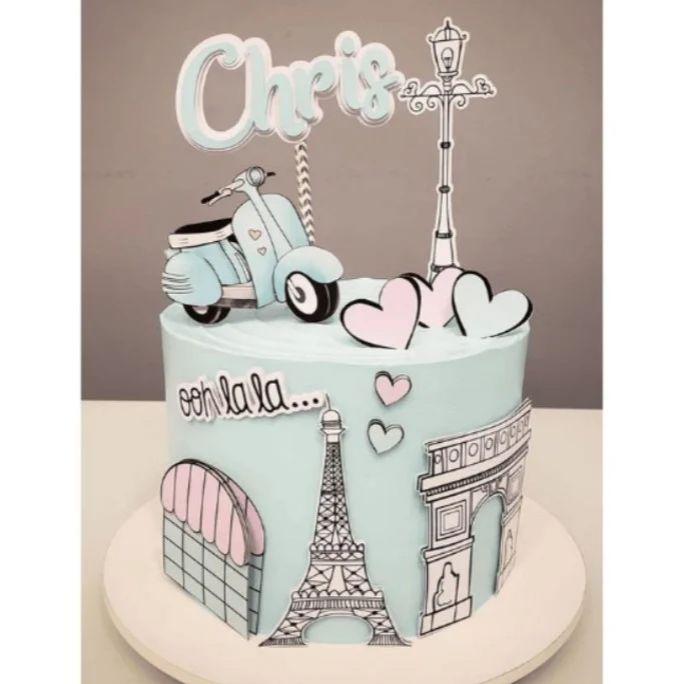 Arquivo de Corte Topo de Bolo  - Paris