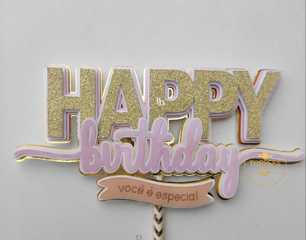 Arquivo de Corte Topo de Bolo  - Parabéns