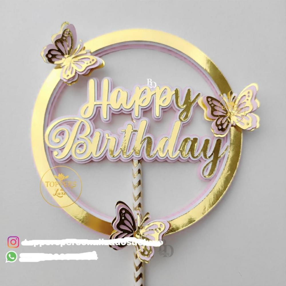 Arquivo de Corte Topo de Bolo  - Parabéns