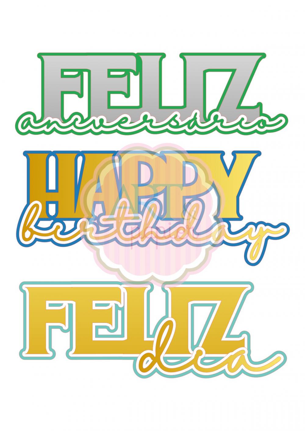 Arquivo de Corte Topo de Bolo  - Parabéns