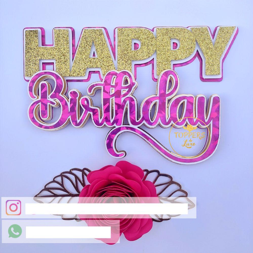 Arquivo de Corte Topo de Bolo  - Parabéns