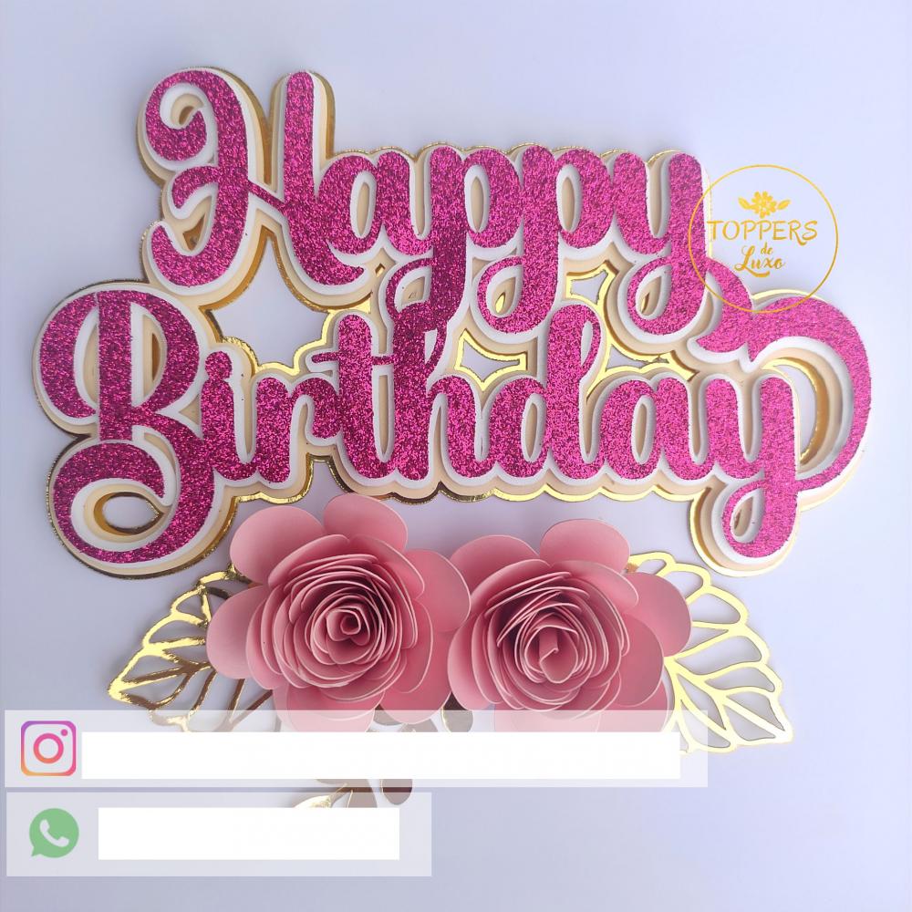 Arquivo de Corte Topo de Bolo  - Parabéns