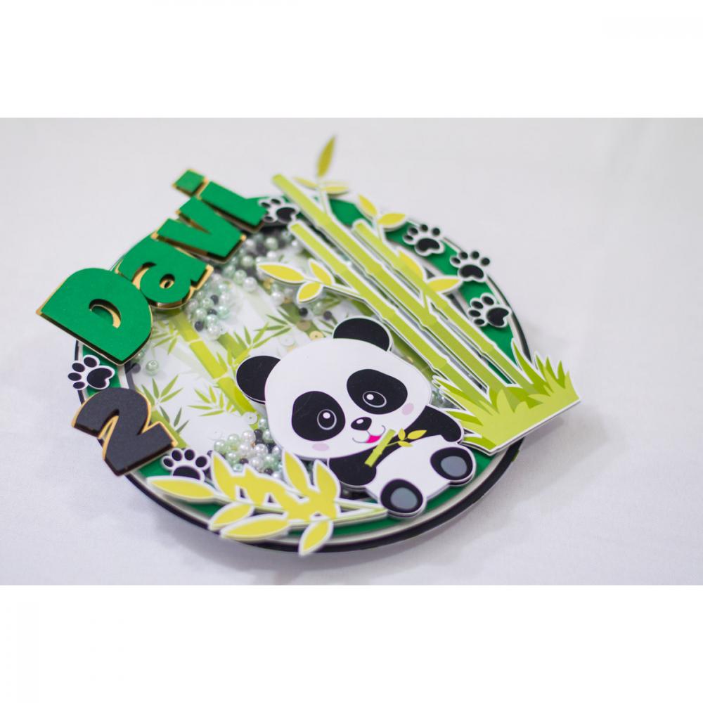 Arquivo de Corte Topo de Bolo  - Panda