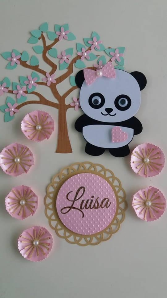 Arquivo de Corte Topo de Bolo  - Panda