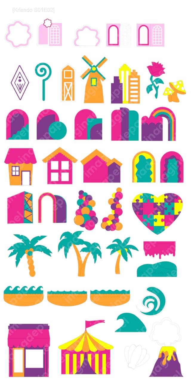 Arquivo de Corte Topo de Bolo  - Painéis