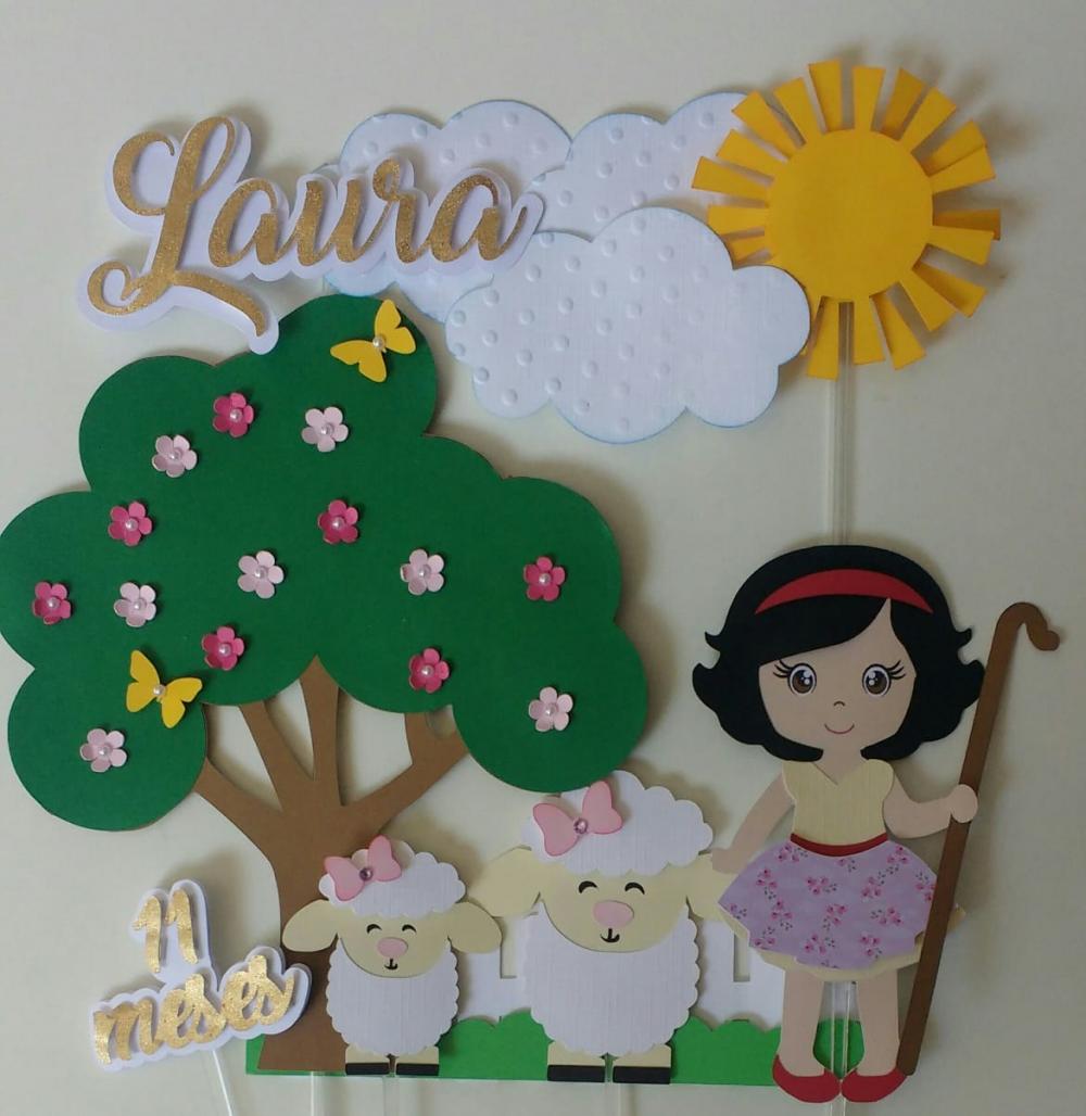 Arquivo de Corte Topo de Bolo  -   Ovelhinha