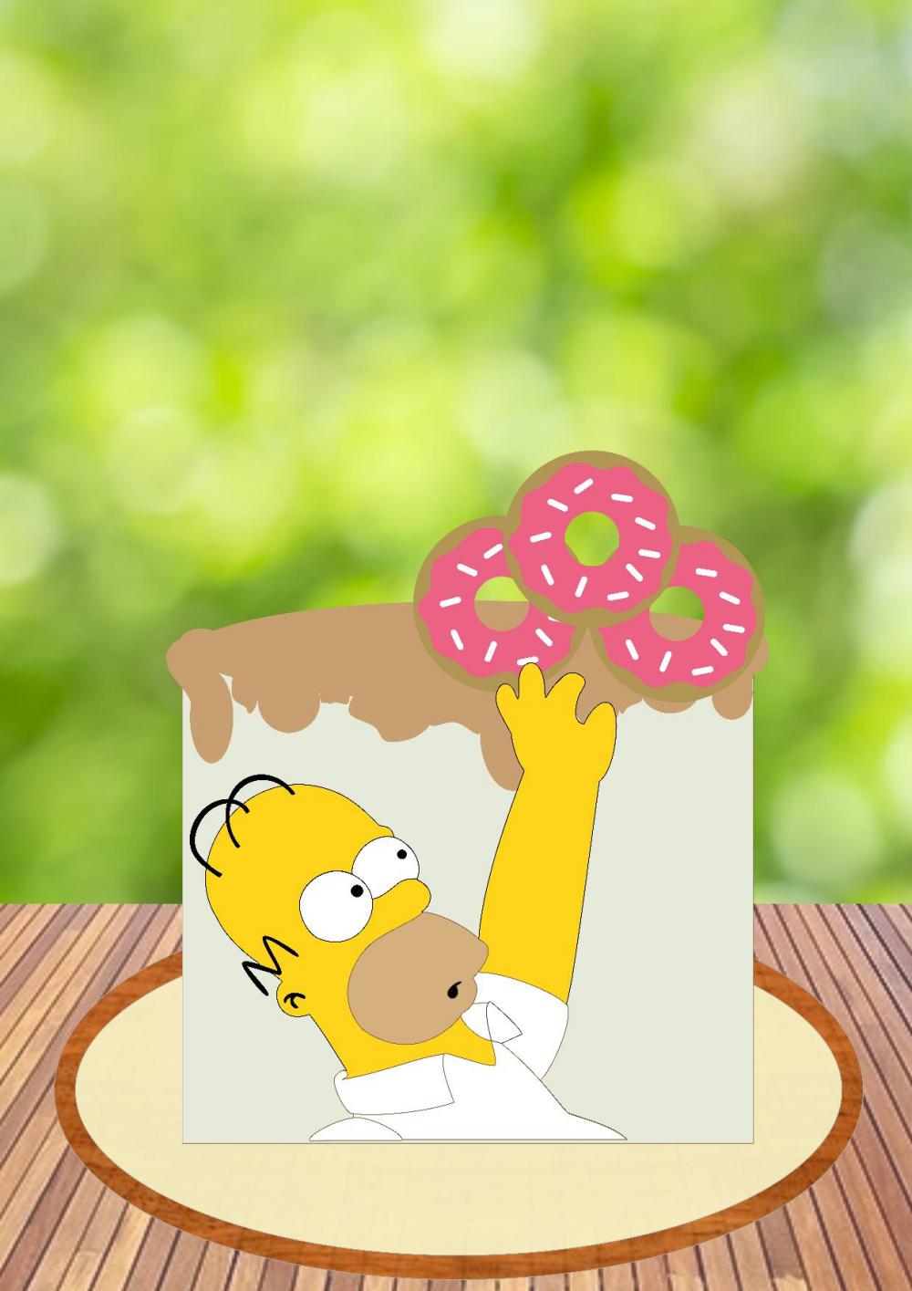 Arquivo de Corte Topo de Bolo  -    Os Simpsons