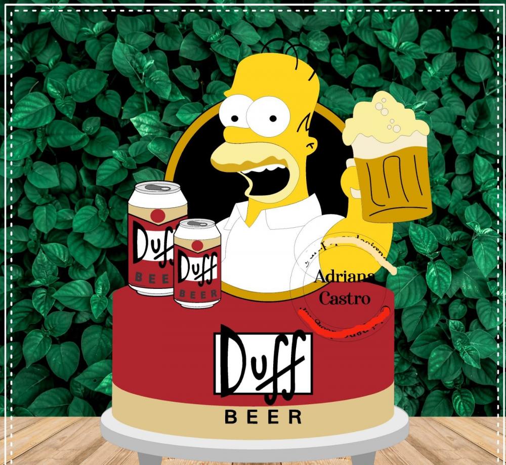 Arquivo de Corte Topo de Bolo  -    Os Simpsons