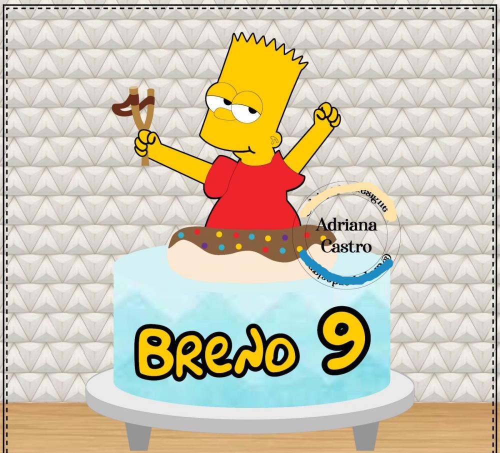 Arquivo de Corte Topo de Bolo  -    Os Simpsons