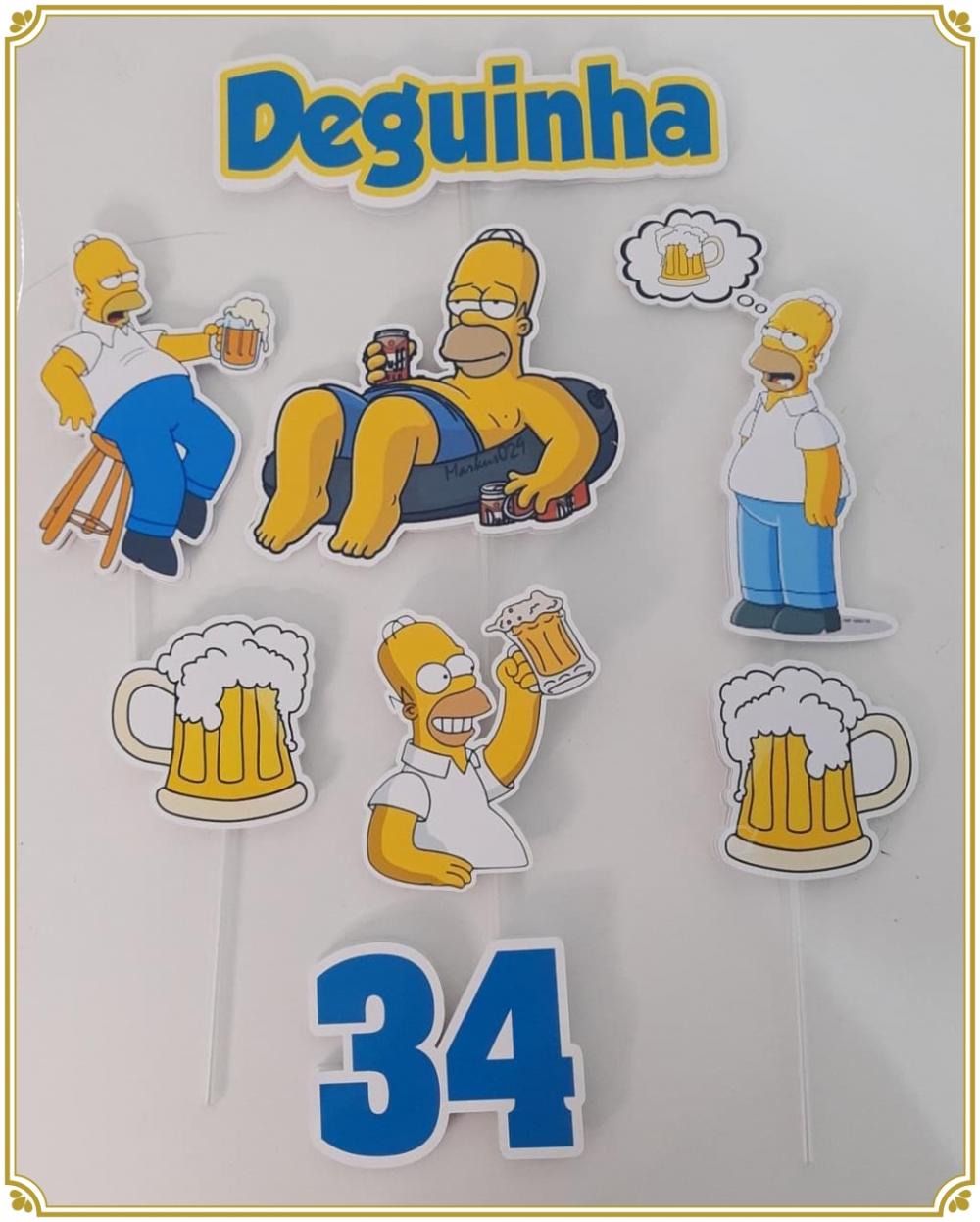 Arquivo de Corte Topo de Bolo  -    Os Simpsons