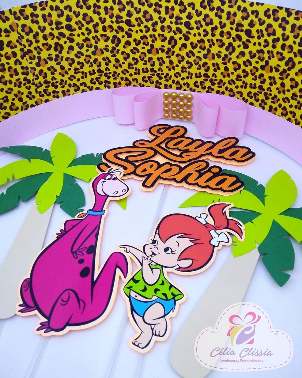 Arquivo de Corte Topo de Bolo  -  Os Flinstones