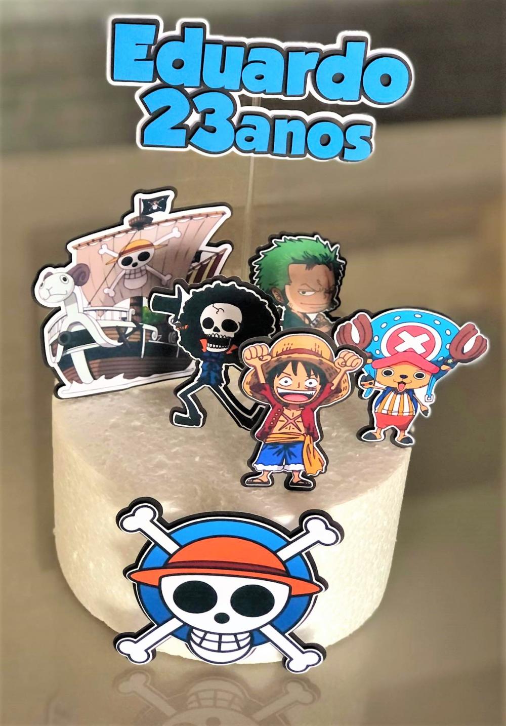 Arquivo de Corte Topo de Bolo  - One Piece