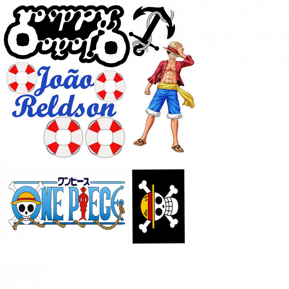 Arquivo de Corte Topo de Bolo  - One Piece