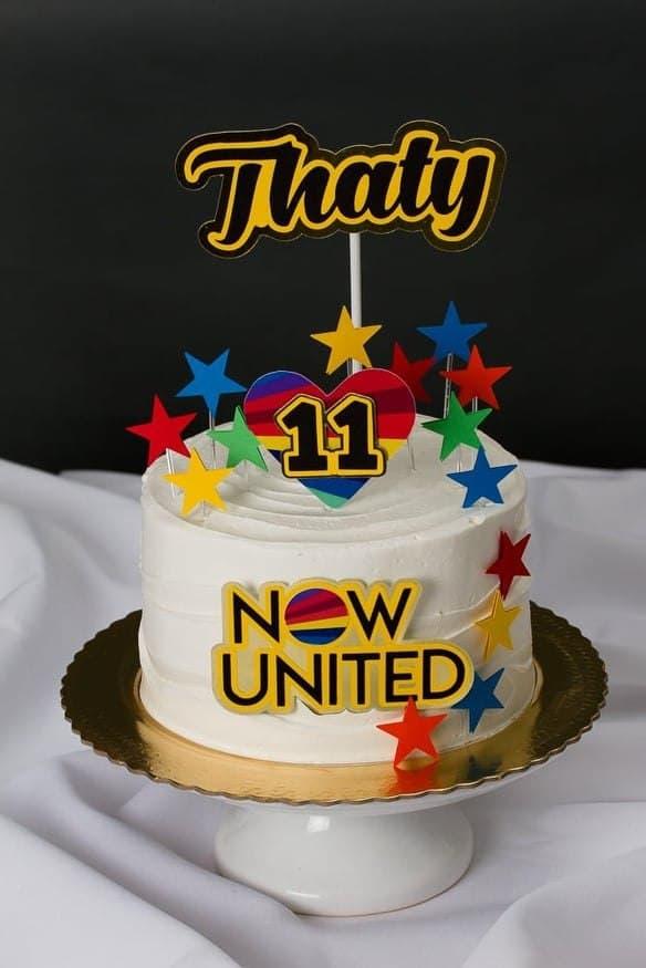 Arquivo de Corte Topo de Bolo  - . Now United