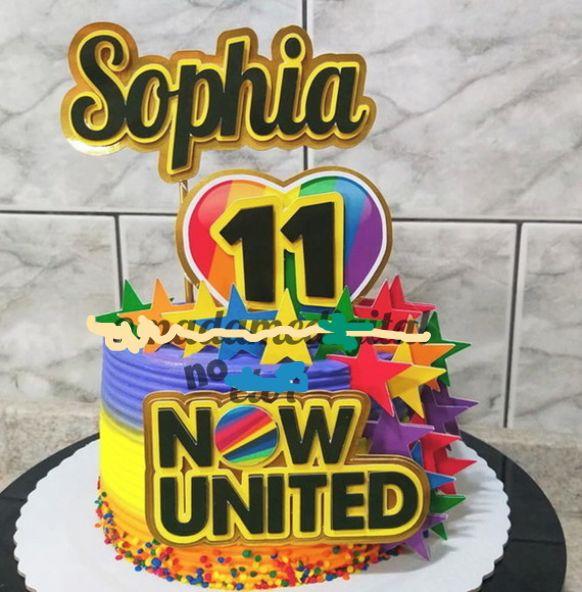 Arquivo de Corte Topo de Bolo  - . Now United