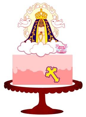 Arquivo de Corte Topo de Bolo  - Nossa Senhora